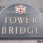 Londen Plate Tower Bridge